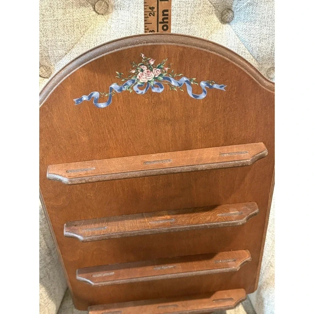 Lena Liu RARE Miniature Plate Display Shelf,Vintage Home Decor, basket bouquets